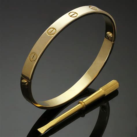 cartier 18k gold bracelet|cartier love bracelet no diamonds.